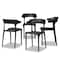 Baxton Studio Gould Modern Transtional Black Plastic Dining Chair Set , PK4 193-4PC-12024-ZORO - alternate 7